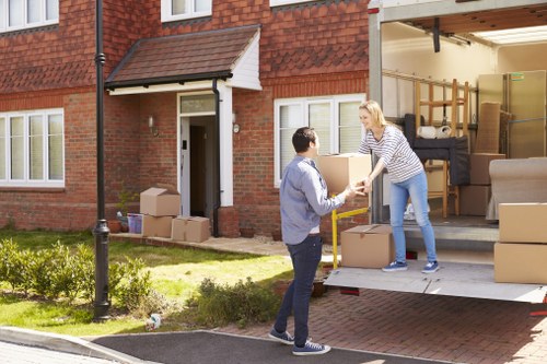Moving boxes and home relocation in South Kensington