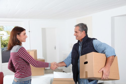 Booking and access requirements for a removals service