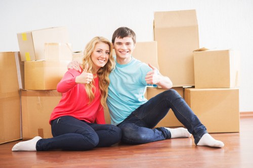 Careful loading for a South Kensington property move