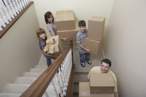 Local packing team preparing items for a move in South Kensington